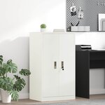 vidaXL Armoire de rangement Blanc 60 x 40 x 105 cm Acier