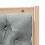 vidaXL Tête de lit Autre Marron et gris clair 75 cm Bois massif en pin