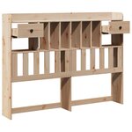 vidaXL Tête de lit avec rangement 160 cm bois massif de pin
