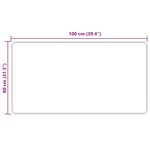 vidaXL Coureur de Tapis MARSA Multicolore 80 x 100 cm Polyester et PVC