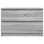 vidaXL Meuble TV sonoma gris 80x35x54 cm bois d'ingénierie