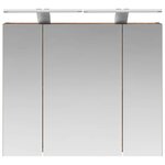 vidaXL Armoire Miroir de Salle de Bain Chêne fumé 60 x 14 5 x 50 cm