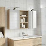 vidaXL Ensemble de Meubles de Salle de Bain 3 Pièces 90 x 10 5 x 50 cm