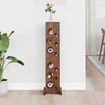 vidaXL Étagère Marron 20 x 25 x 100 cm Bois de Mahogany Massif