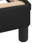 vidaXL Cadre de lit Dover noir 152x203 cm similicuir