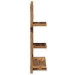 vidaXL Armoire à miroir de salle de bain vieux bois bois d'ingénierie