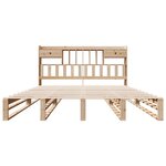 vidaXL Lit bibliothèque sans matelas 180x200 cm bois massif de pin