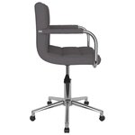 vidaXL Chaise pivotante de bureau Taupe Tissu