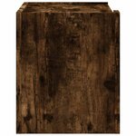 vidaXL Tables de chevet murales 2 Pièces chêne fumé 45x30x35 cm