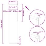 vidaXL Store enrouleur occultant café 40x210cm largeur du tissu 35 7cm