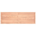vidaXL Dessus de table marron clair bois chêne massif traité