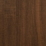 vidaXL Table console avec étagère chêne marron 75x30x75 cm
