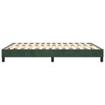 vidaXL Cadre de lit vert foncé 140x190 cm velours