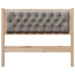 vidaXL Tête de lit Autre Marron et taupe 100 cm Bois massif en pin