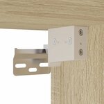 vidaXL Armoire d'évier chêne sonoma 80x38 5x45 cm Bois d'ingénierie