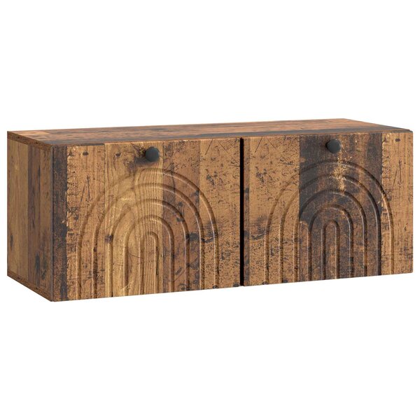 vidaXL Meuble TV mural Bois ancien 78 5 x 31 x 30 cm Bois d'ingénierie