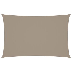 vidaXL Voile de parasol tissu oxford rectangulaire 5x8 m taupe