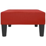 vidaXL Repose-pied Rouge bordeaux 78x56x32 cm Similicuir