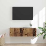 vidaXL Meuble TV mural Bois Ancien 60 x 31 x 29.5 cm Bois d'ingénierie