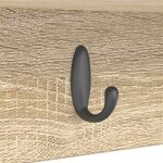 vidaXL Porte-manteau mural avec étagère Chêne sonoma 100 x 16 x 26 cm