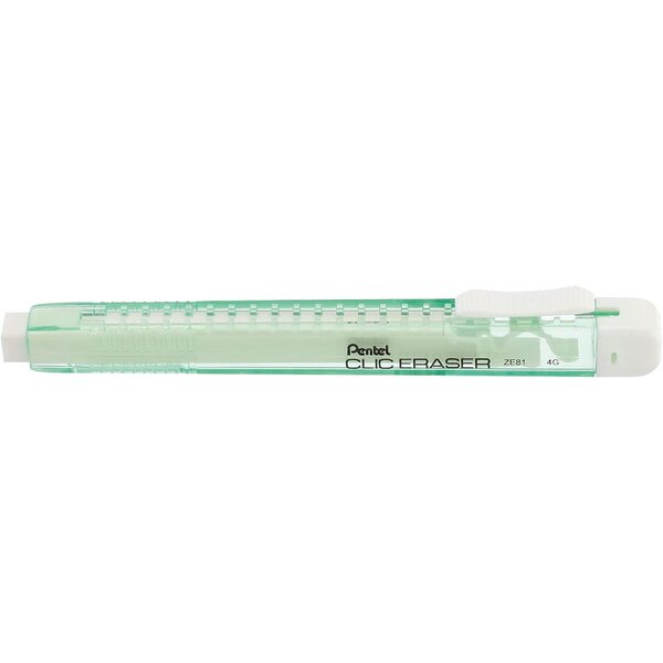 Stylo gomme CLIC ERASER  Corps vert pastel PENTEL