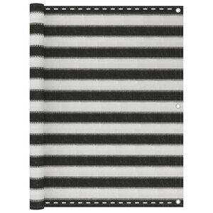 vidaXL Écran de balcon PEHD 120x300 cm Anthracite et blanc