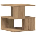 Table d'appoint vidaXL en chêne 40x40x40 cm en bois d'ingénierie