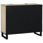 vidaXL Buffet Blanc 90 x 33 x 75 cm bois de manguier massif