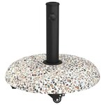 vidaXL Pied de parasol Multicolore et noir 45 x 45 x 40 cm