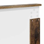 vidaXL Tête de lit Chêne fumé 135 cm Bois d'ingénierie