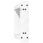 vidaXL Pieds de table basse en U 2 pièces Blanc 28 x (42-43) cm Acier