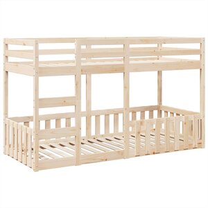 vidaXL Lit superposé 80x200 cm Bois de pin massif