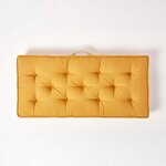 Coussin rehausseur pour canapé en coton  Jaune moutarde - HOMESCAPES