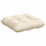 vidaXL Coussins de siège 4 Pièces Crème 40 x 40 cm