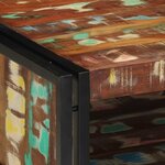 vidaXL Table basse multicolore 70x50x38 cm bois de récupération massif