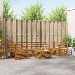 vidaXL Ensemble de canapés d'extérieur 8 pc Naturel