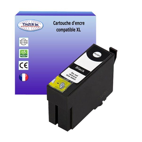 T3AZUR- Cartouche Compatible avec Epson T3591 (35XL) remplace Epson WorkForce Pro WF-4720DWF WF-4725DWF WF-4730DTWF WF-4735DTWF WF-4740DTWF Noire