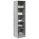 vidaXL Garde-robe gris sonoma 50x50x200 cm bois d'ingénierie