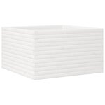vidaXL Jardinière blanc 80x80x45 5 cm bois de pin massif
