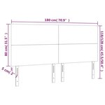 vidaXL Têtes de lit 4 Pièces Bleu foncé 90x5x78/88 cm Velours