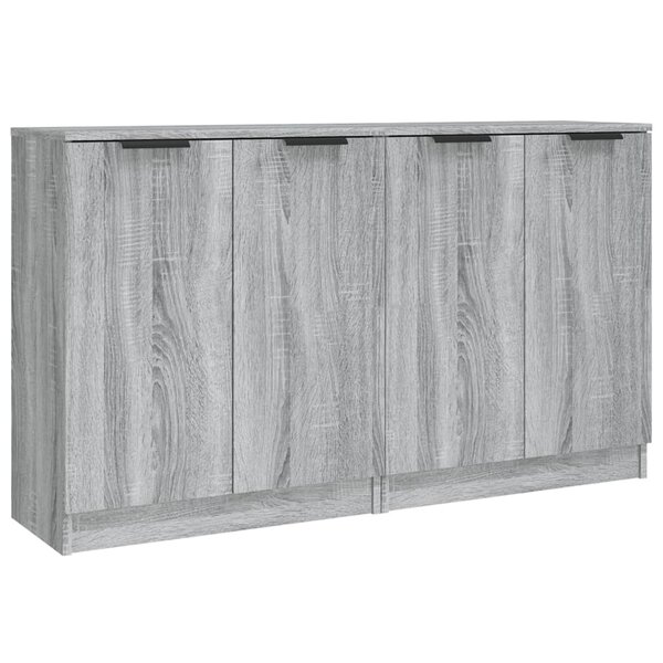 vidaXL Buffets 2 Pièces Sonoma gris 60x30x70 cm Bois d'ingénierie