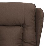 vidaXL Fauteuil inclinable Taupe Tissu