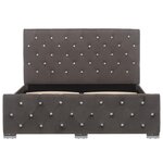 vidaXL Cadre de lit sans matelas gris tissu 120x200 cm