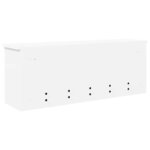 vidaXL Porte-manteau mural Blanc 80 x 20 x 30 cm Bois d'ingénierie