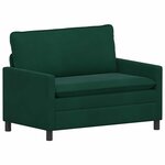 vidaXL Canapé Vert foncé 126 x 81 x 87 5 cm