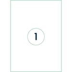 Etiquette universelle  210 x 297 mm  blanc RILLPRINT