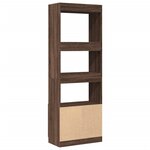 vidaXL Buffet haut 63x33x180 cm chêne marron bois d'ingénierie