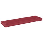 vidaXL Coussin de palette pour banc Rouge Vin 140x40x8 cm en tissu Oxford
