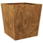 vidaXL Jardinières 2 Pièces 50x50x50 cm acier résistant aux intempéries