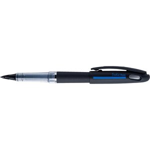 Feutre plume Tradio  corps sport chic Noir/bande bleue  encre Noire PENTEL